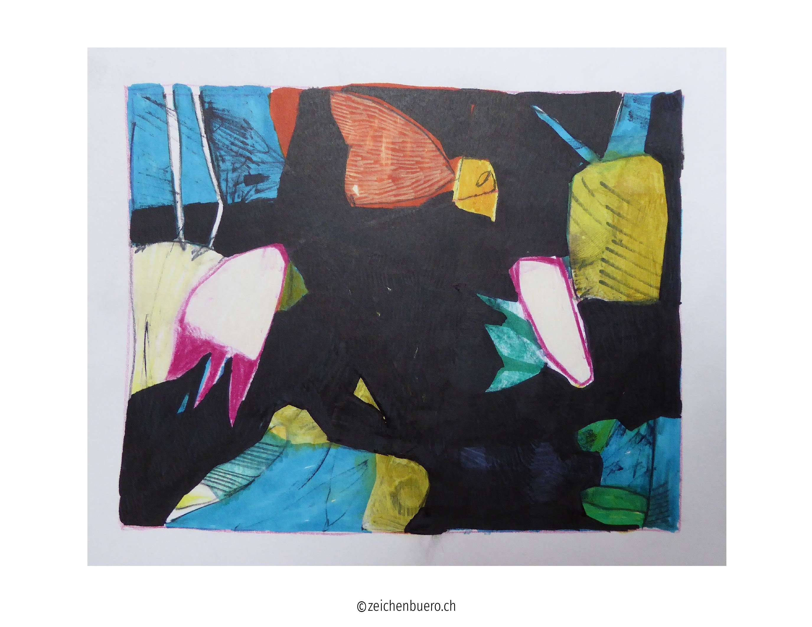 Weg durch Licht und Schatten